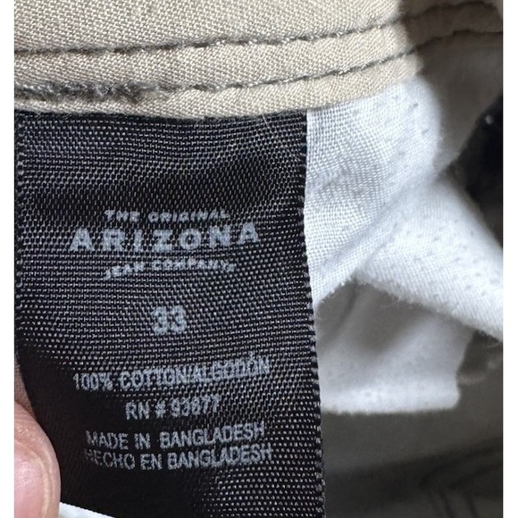 Arizona Jean Co Cargo Shorts Mens Gray Skater Y2K Baggy 100% Cotton Size 33 - Picture 6 of 6